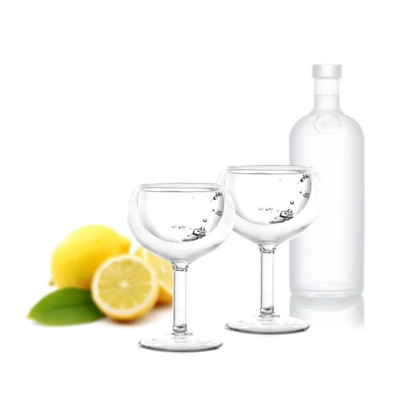 Sada 2 dvojstenných pohárov Vialli Design Amo Vodka, 30 ml-image-1