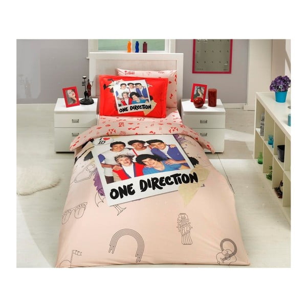 Detské obliečky s plachtou One Direction, 100 × 150 cm