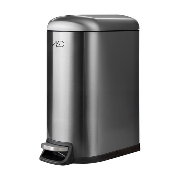 Nášľapný odpadkový kôš z nehrdzavejúcej ocele v striebornej farbe 10 l Wather – Mette Ditmer Denmark