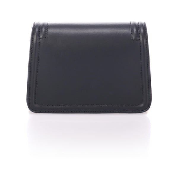 Čierna kožená listová kabelka Giorgio Costa Abelia-image-1