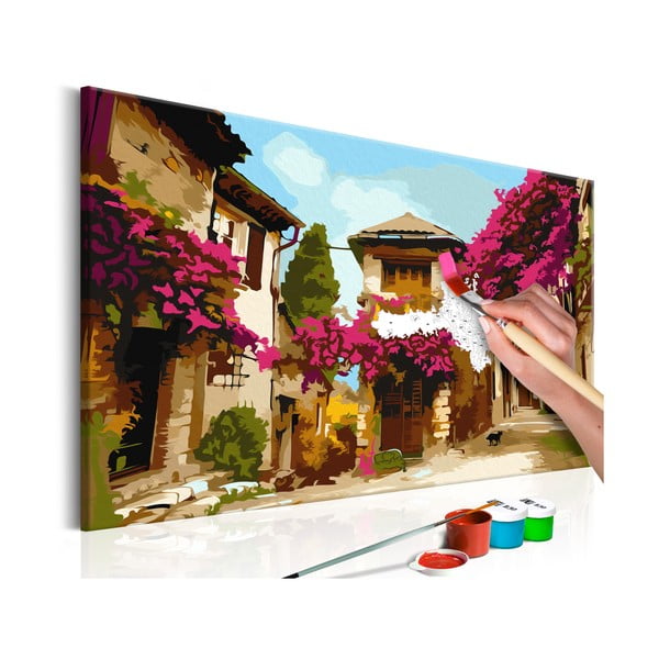 DIY set na tvorbu vlastného obrazu na plátne Artgeist Mediterranean, 60 × 40 cm