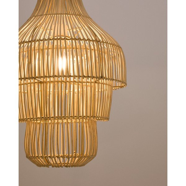 Ratanové tienidlo v prírodnej farbe ø 38 cm Janoa – Kave Home-image-2