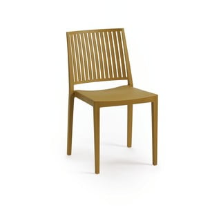 Hnedá plastová záhradná stolička Bars - Rojaplast