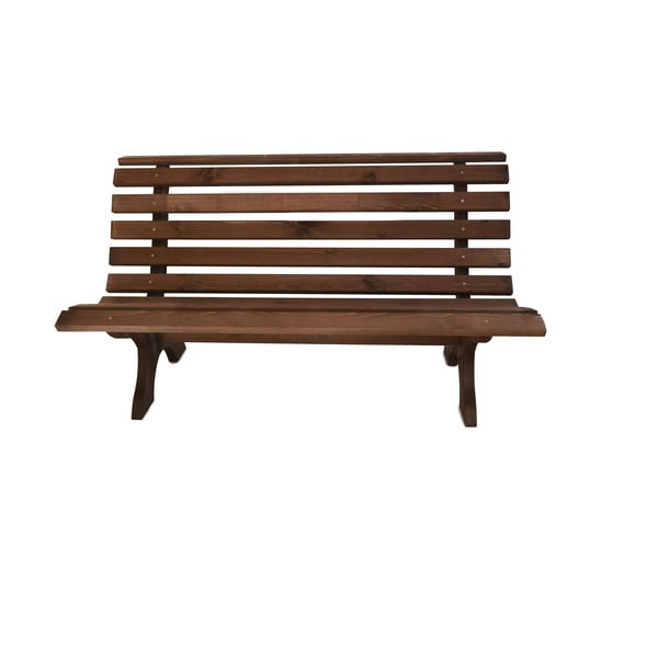 Hnedá drevená záhradná lavica Retro – Rojaplast-image-2