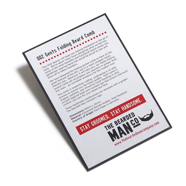 Skladacia kefa na fúzy The Bearded Man Company-image-2