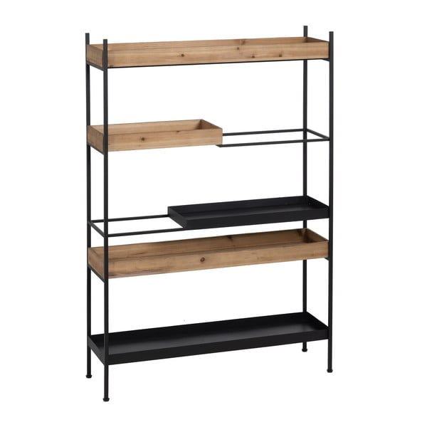 Čierny kovový regál 85x130 cm – Ixia
