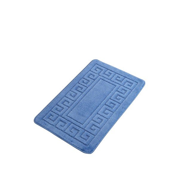 Modrá kúpeľňová predložka 50x70 cm Ethnic – Foutastic