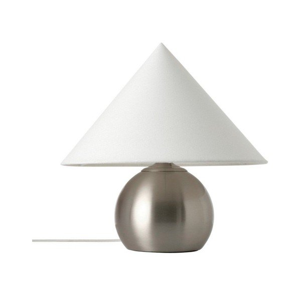Biela/v lesklej striebornej farbe látková stolová lampa (výška  38 cm) Connie – Ellos Home