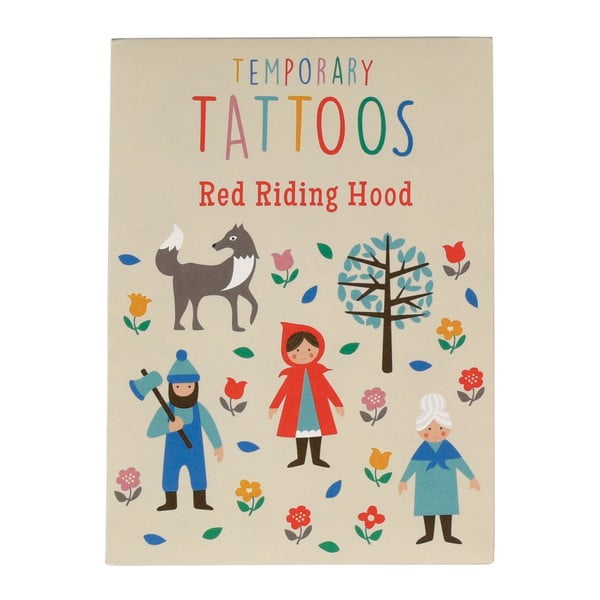 Sada tetovaní s motívom Červenej Čiapočky Rex London Red Riding Hood