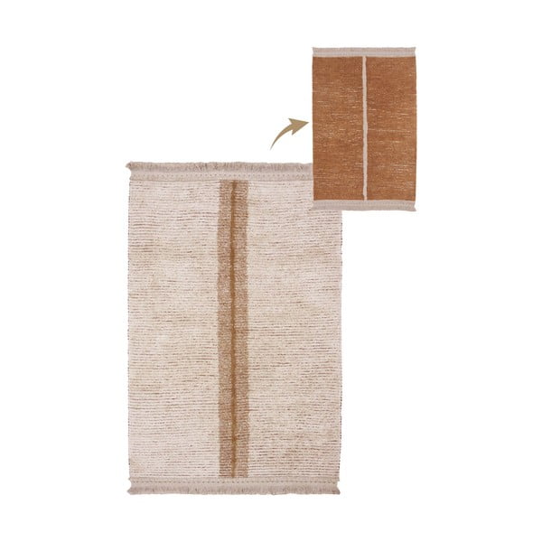 Bavlnený koberec v béžovo-tehlovej farbe 170x240 cm Duetto Toffee – Lorena Canals-image-3