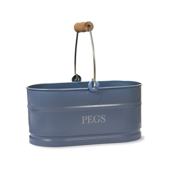 Košík na štipce Peg Bucket, modrý