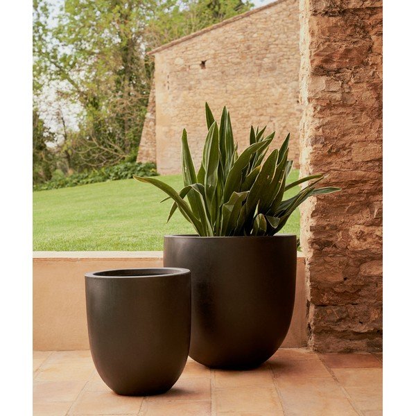 Betónový obal na kvetináč ø 54 cm Aiguablava – Kave Home-image-1