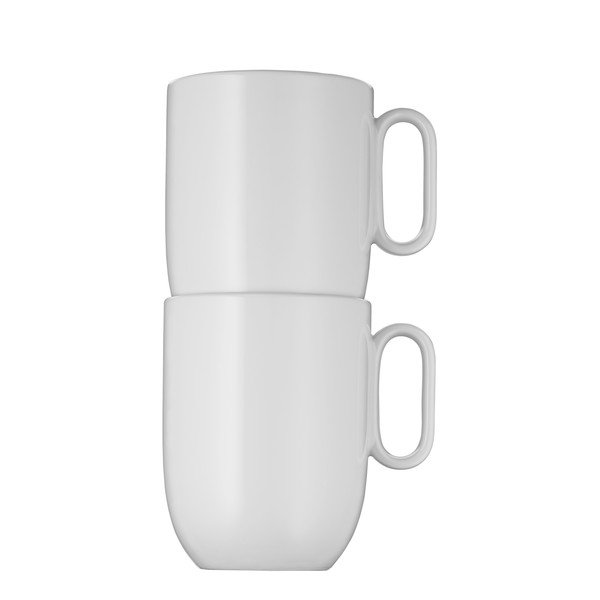 Biele porcelánové hrnčeky v súprave 2 ks 380 ml Barista – WMF-image-3