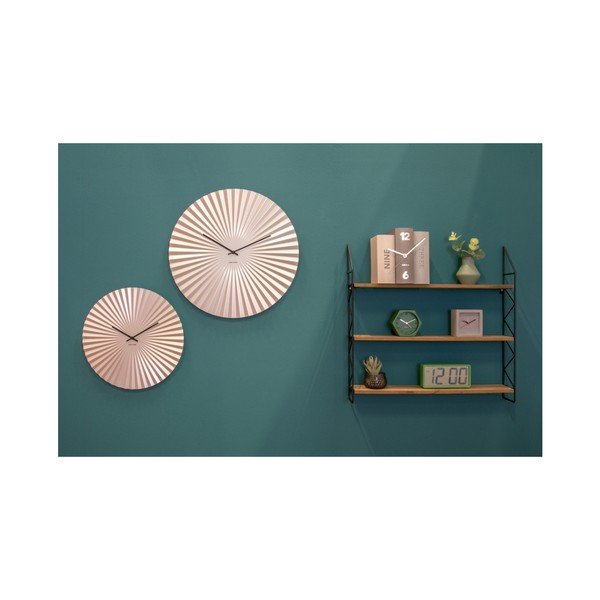 Hodiny z kovu v striebornej farbe Karlsson Sensu, ø 50 cm-image-1