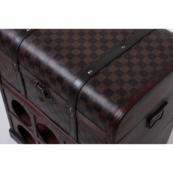 Hnedá vinotéka na 6 fliaš, 41x48 cm – Deco Pleasure-image-1