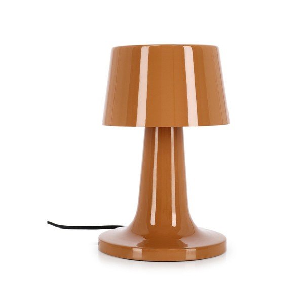 Oranžová kovová LED stolová lampa s kovovým tienidlom (výška  51 cm) Turner – Bizzotto