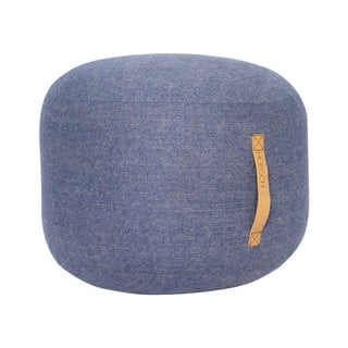 Modrý puf Hübsch Zerio, ø 50 cm