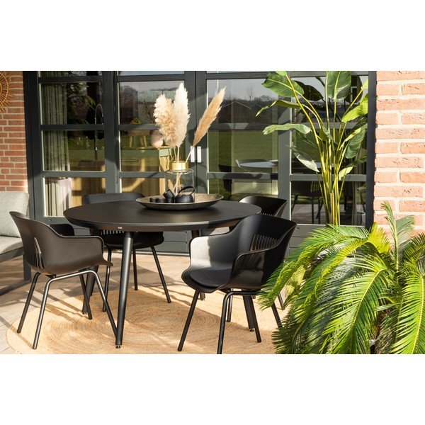 Okrúhly záhradný jedálenský stôl ø 128 cm Sophie – Hartman-image-4