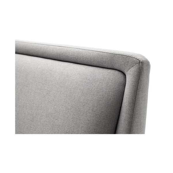 Svetlosivá čalúnená dvojlôžková posteľ bez roštu 160x200 cm Frieda – Meise Möbel-image-1