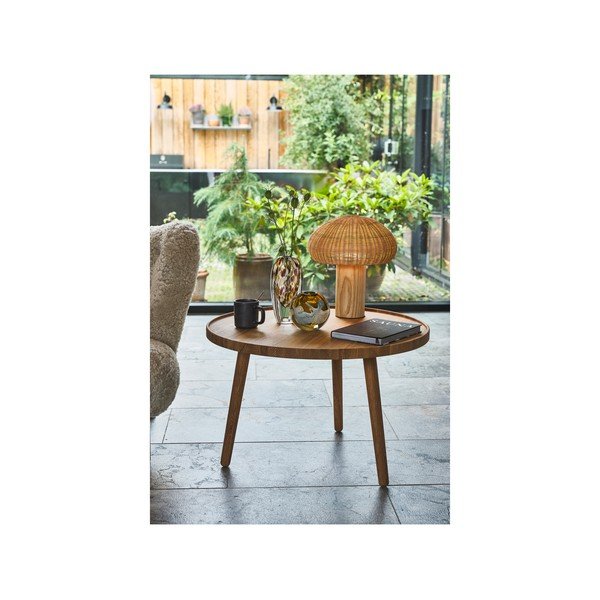 LED stolová lampa v prírodnej farbe s ratanovým tienidlom (výška  32 cm) – Villa Collection-image-4