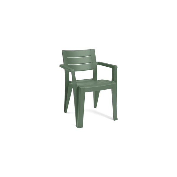 Zelená plastová záhradná stolička Julie – Keter