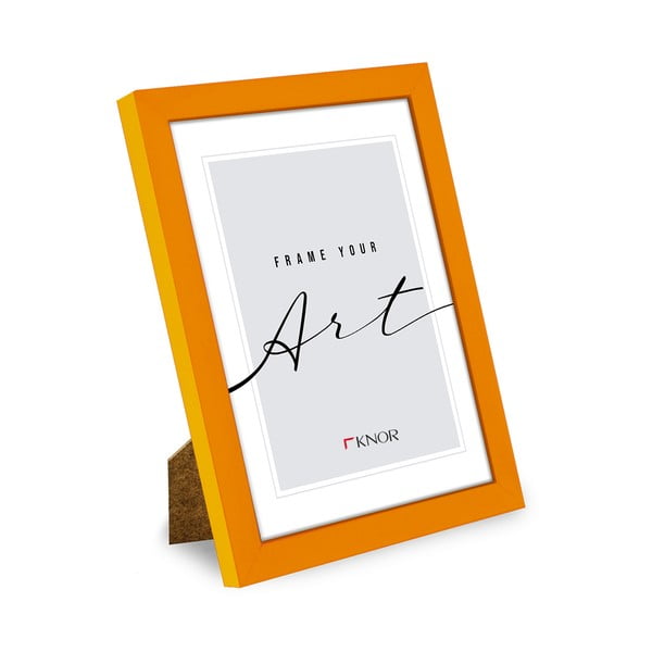 Oranžový stojací/na stenu rámček 20x26 cm – knor