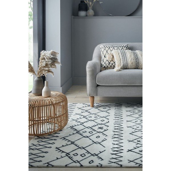 Biely umývateľný koberec 120x170 cm Adil – Flair Rugs-image-1
