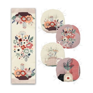 Set 4 ks sedákov a behúňa na stôl – Mila Home