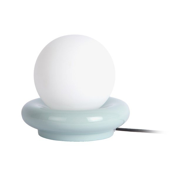 Svetlomodrá keramická stolová lampa (výška  19 cm) Catania Ring – Leitmotiv