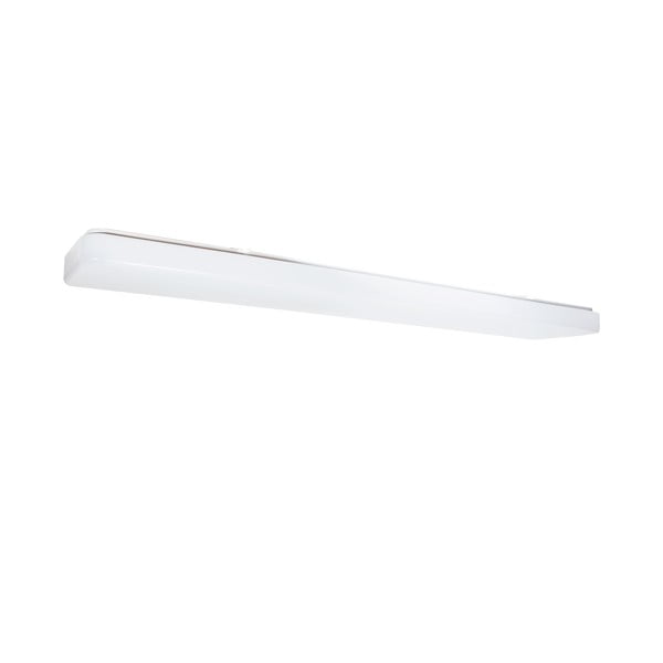 Biele stropné svietidlo s ovládaním teploty farby SULION, 120 × 15 cm