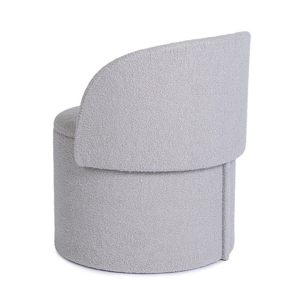 Svetlosivý taburet z textílie buklé Anthea – Yes Everyday-image-2