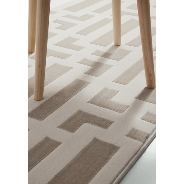 Sivo-krémový behúň 80x240 cm Perles Onyx – Elle Decoration-image-4