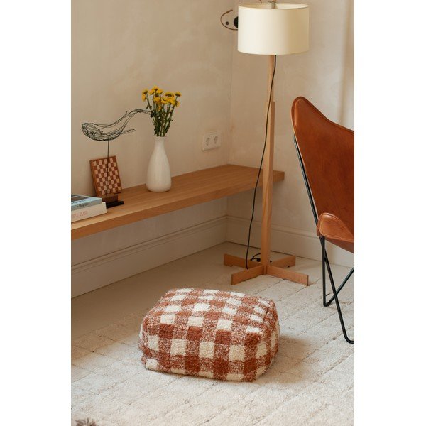 Hnedý detský puf Vichy Toffee – Lorena Canals-image-1