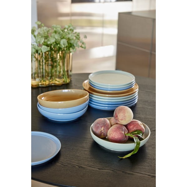 Krémový hlboký tanier z kameniny ø 23 cm Amare – Hübsch-image-2