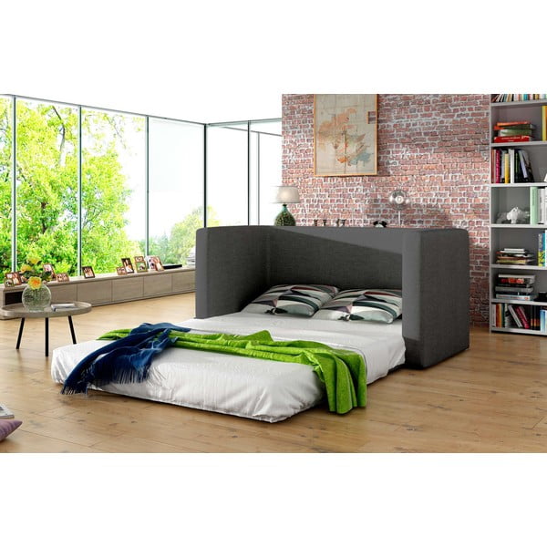 Modrá/sivá ženilková rozkladacia pohovka 132 cm Neva – ELTAP-image-2