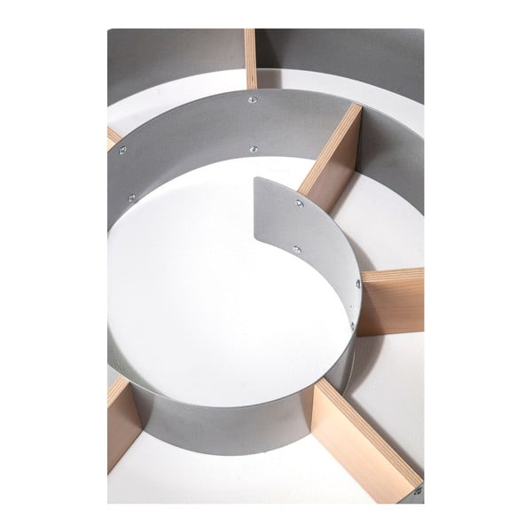 Sivá nástenná knižnica Kare Design Snail-image-4