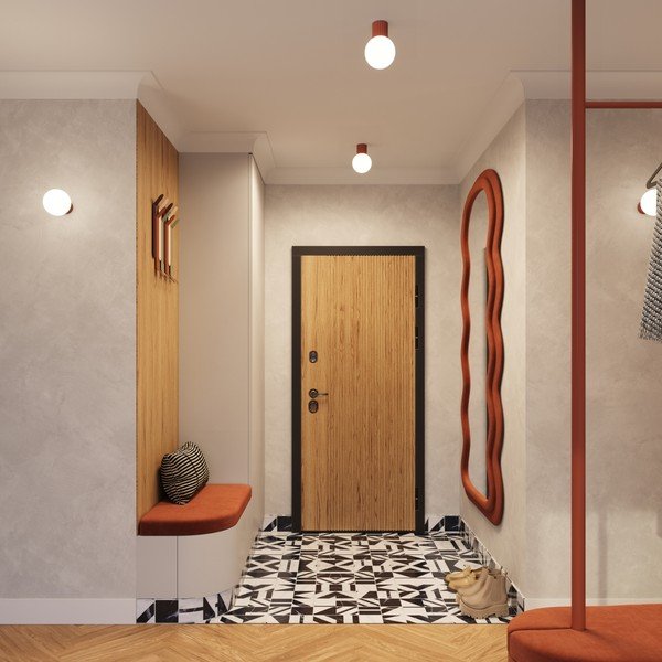 Oranžové stropné svietidlo so skleneným tienidlom ø 12 cm Orbital – Sollux-image-3