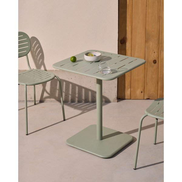 Oceľový záhradný jedálenský stôl 70x70 cm Brai – Kave Home-image-1