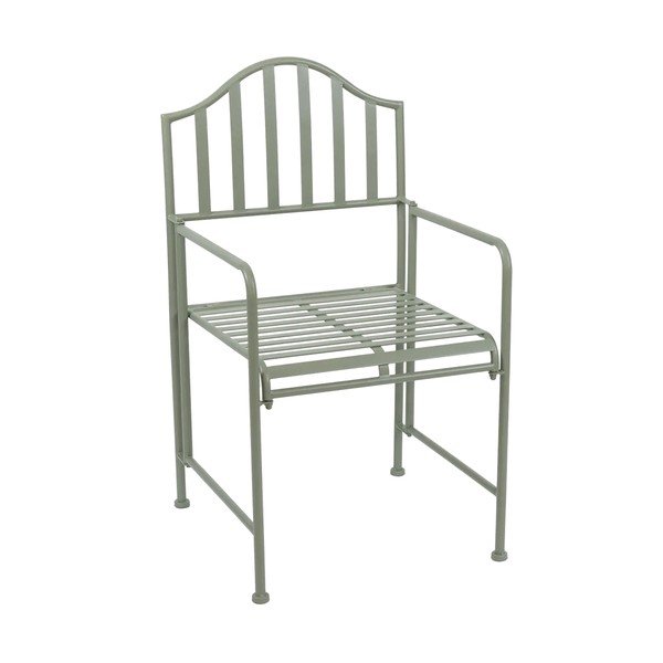 Zelená kovová záhradná stolička Verdant Voyage – Esschert Design-image-1