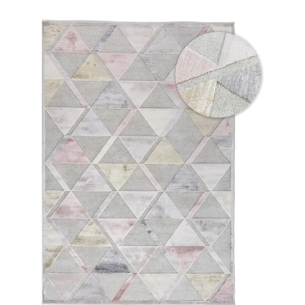 Sivý koberec Universal Margot Triangle, 60 x 110 cm