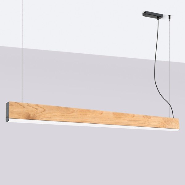 LED závesné svietidlo z masívneho dreva v prírodnej farbe LYKKE – Thoro-image-3