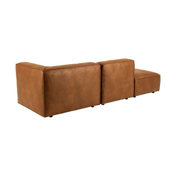 Koňakovohnedá leňoška z imitácie kože (pravý roh) Fairfield Kentucky – Bonami Selection-image-4