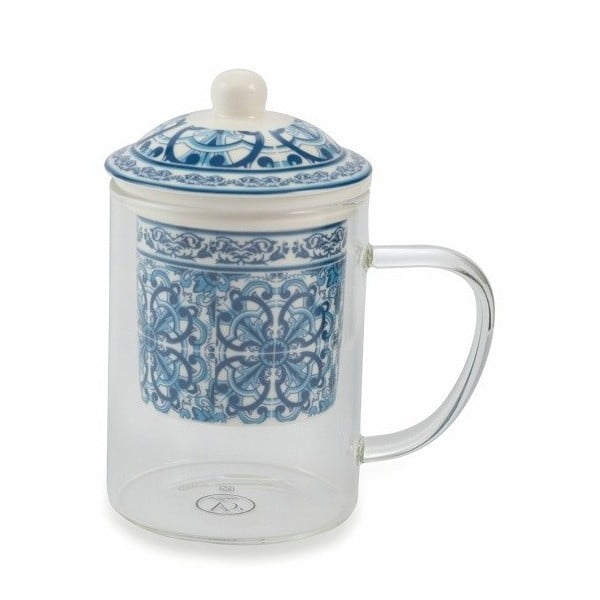 Hrnček s porcelánovým sitkom na sypaný čaj Villa d'Este Marocco