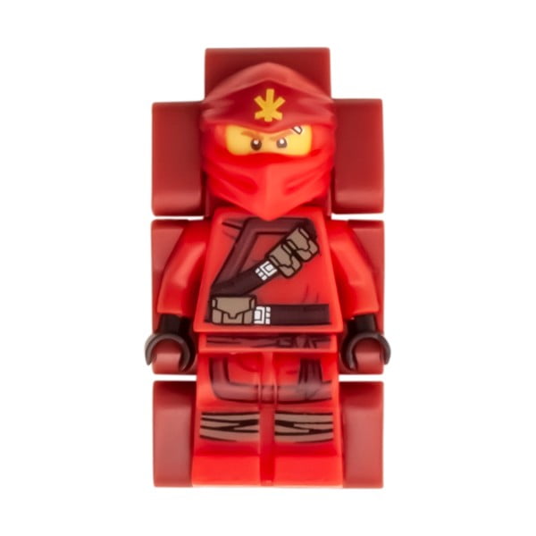 Červené náramkové hodinky so skladacím remienkom a minifigúrkou LEGO® NINJAGO Kai-image-3