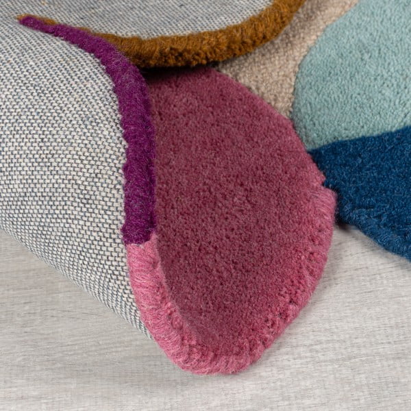 Béžový ručne tkaný vlnený koberec 160x230 cm Mia Textured Scallop – Flair Rugs-image-4