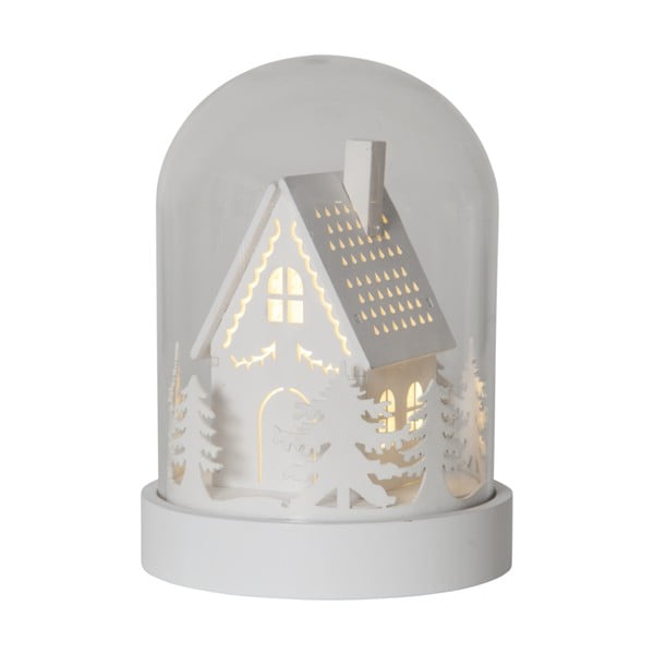 Biela svetelná dekorácia s vianočným motívom ø 12,5 cm Kupol – Star Trading