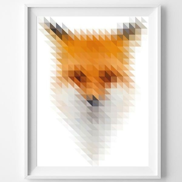 Plagát Blurry Fox, A3