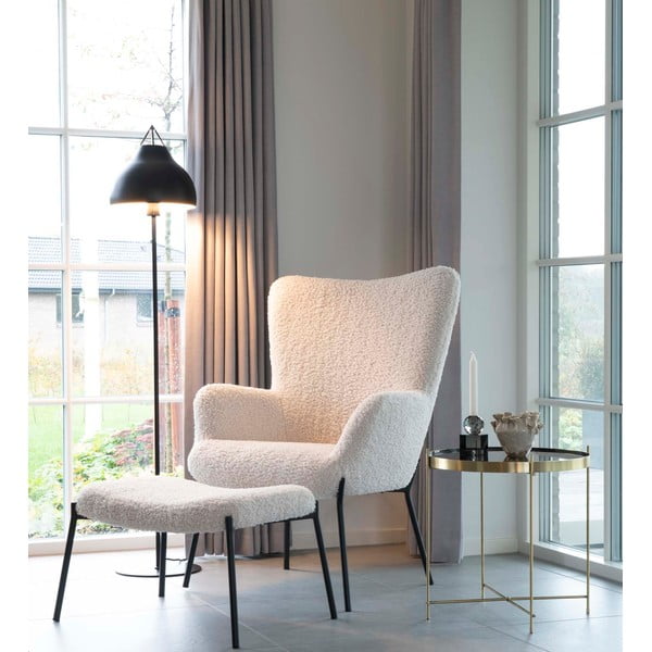 Okrúhly konferenčný stolík v zlatej farbe ø 48 cm Venezia - House Nordic-image-1