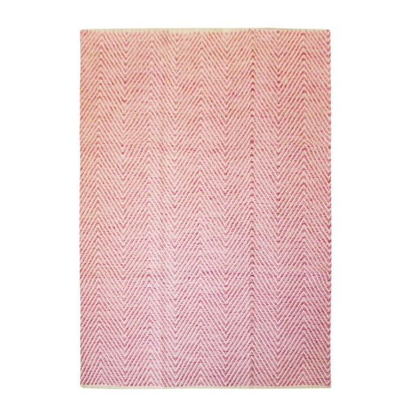 Ručne tkaný lososovoružový koberec Kayoom Coctail Eupen, 170 x 120 cm