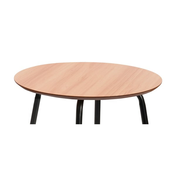 Okrúhle konferenčné stolíky v prírodnej farbe v súprave 2 ks ø 55 cm Luke – Bonami Essentials-image-4